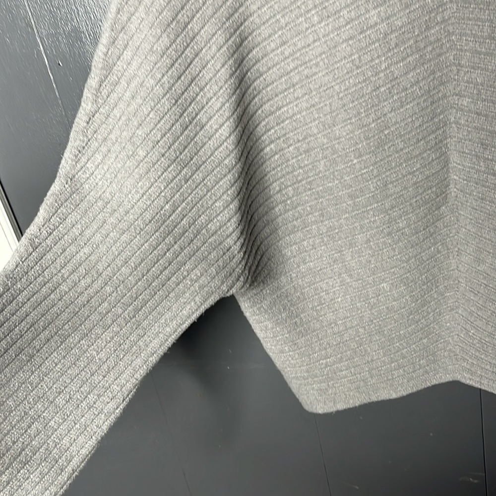 Anthropology MOTH Grey ribbed turtleneck sweater size small - Picture 8 of 11